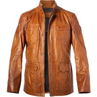 MILESTONE Herren Lederjacke braun Lammnappa unifarben von Milestone