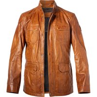 MILESTONE Herren Lederjacke braun Lammnappa unifarben von Milestone