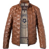 MILESTONE Herren Lederjacke braun Lammnappa unifarben von Milestone