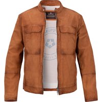 MILESTONE Herren Lederjacke braun Lammnappa unifarben von Milestone