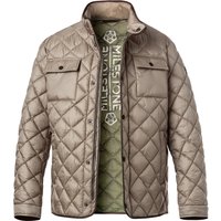 MILESTONE Herren Steppjacke beige Mikrofaser unifarben von Milestone