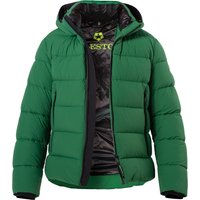 MILESTONE Herren Steppjacke grün Mikrofaser unifarben von Milestone