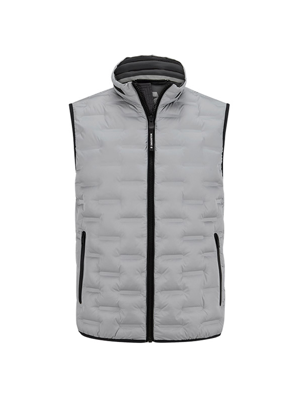 MILESTONE Weste Malcom Herren grau Uni & Uninah von Milestone