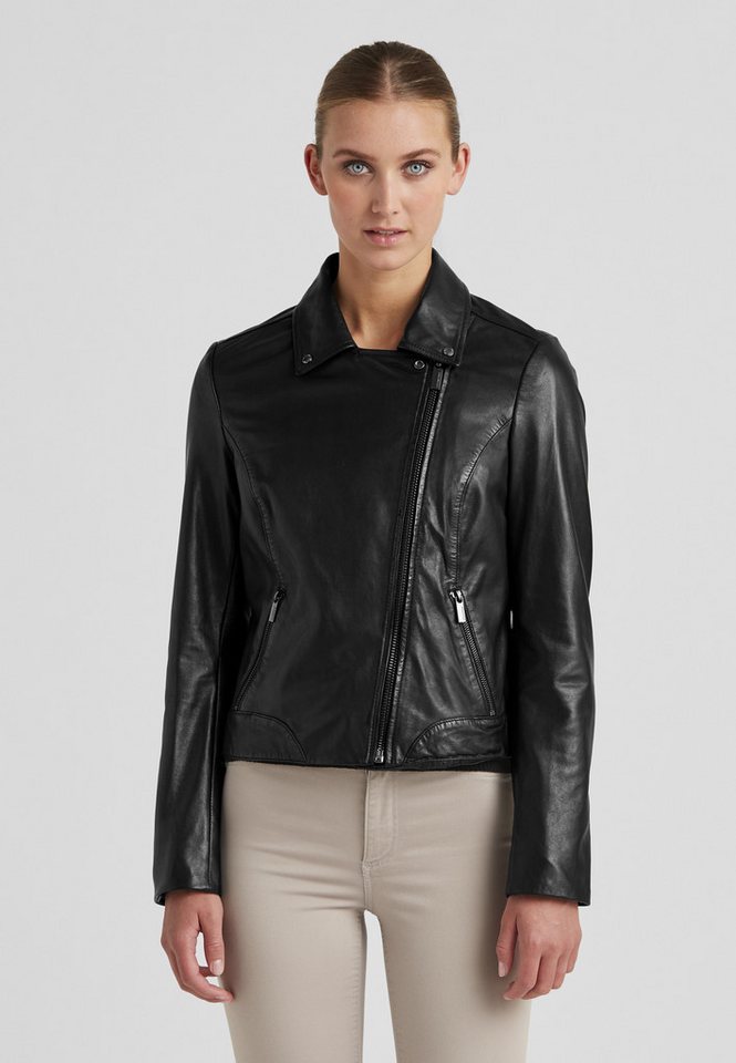 Milestone Bikerjacke MSSpace Damen Lederjacke Jacke Leder normale Passform von Milestone