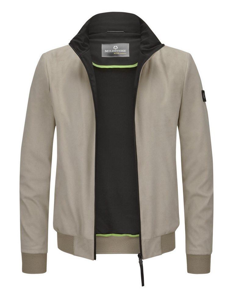 Milestone Blouson MSHarris aus hochwertigem Microvelours in Polyester-Stretch-Qualität von Milestone