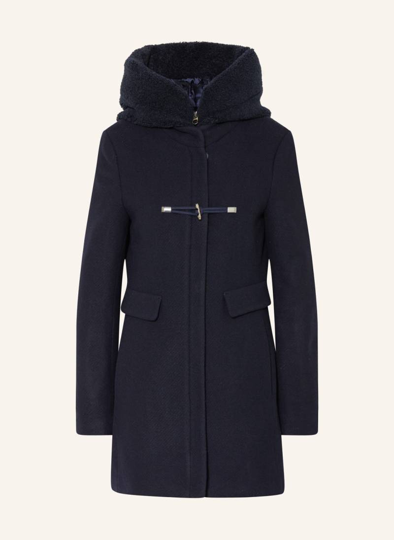 Milestone Dufflecoat Msanastasia Mit Abnehmbarer Kapuze Im Materialmix blau von Milestone