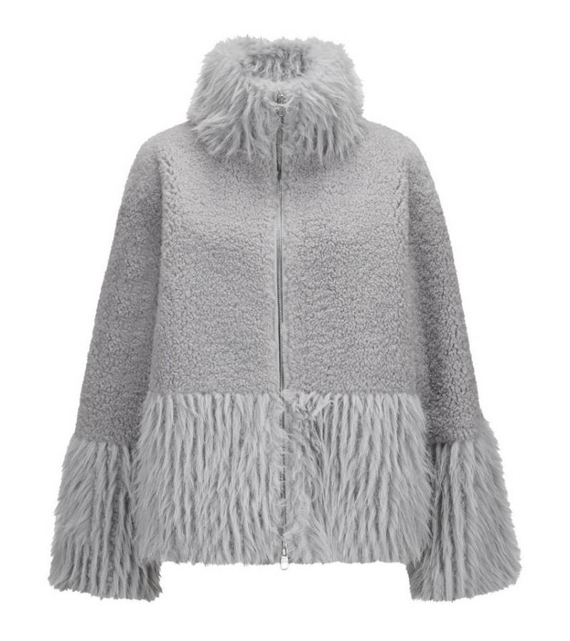 Milestone Fellimitatjacke MSRaya im extravaganten Fake Fur Look von Milestone