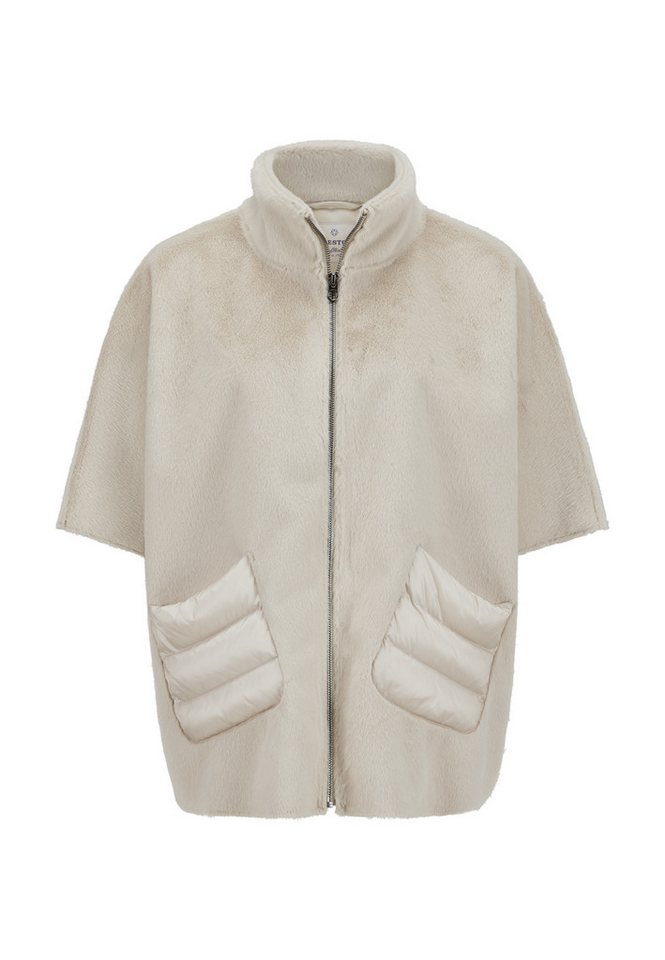 Milestone Fellimitatjacke MSUniverse Damen Kunstfelljacke Übergangsjacke von Milestone