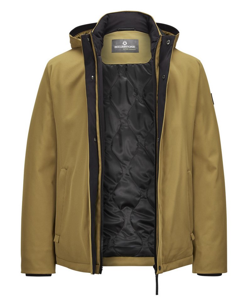 Milestone Funktionsjacke MSCarter mit abnehmbarer Kapuze, wasserdicht 5.000mm Wassersäule von Milestone