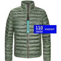 Milestone Gesteppte Lederjacke mit Logo-Aufnäher und SORONA®AURA-Isolierung von Milestone