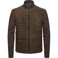 Milestone Gestepptes Hybrid-Blouson aus Ziegenvelours und Strick in 52 von Milestone