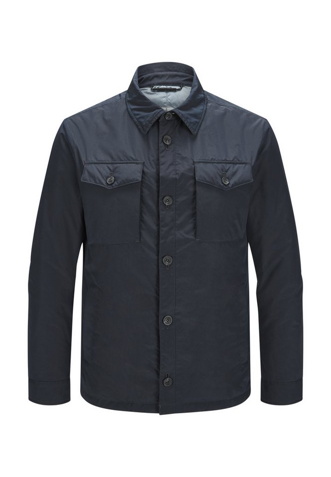 Milestone Hemdjacke MSBakersfield Herren klassisch Knöpfe mit Logo Badge von Milestone