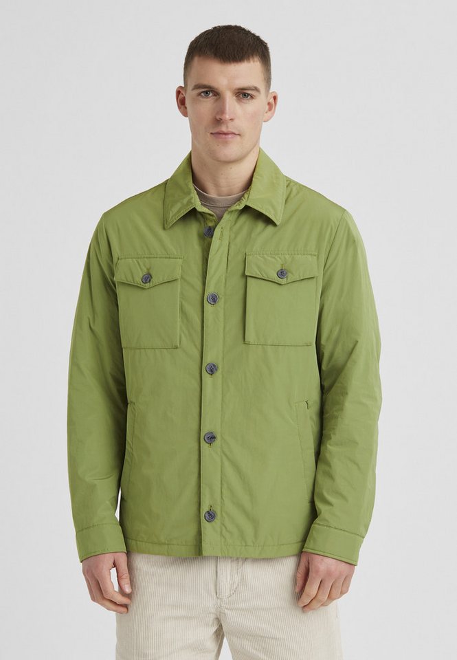 Milestone Hemdjacke MSBakersfield Herren Overshirt Übergangsjacke mit Logo Badge von Milestone