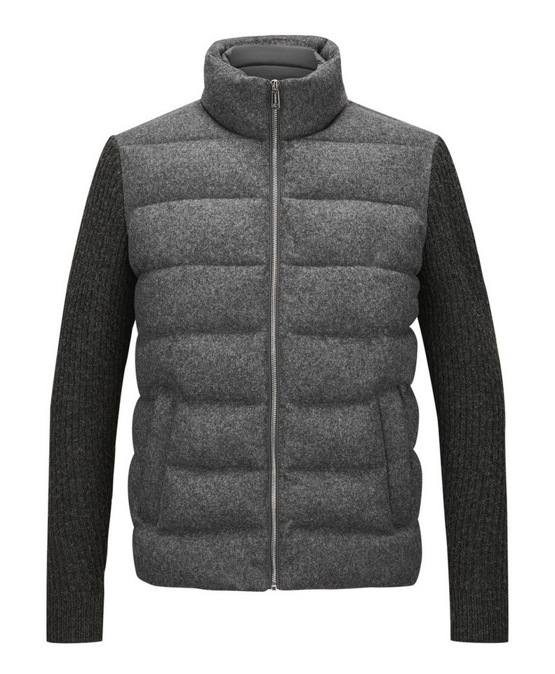Milestone Hybridjacke MSChester Steppjacke mit Strickelementen in Jersey Qualität aus Wollmischung von Milestone