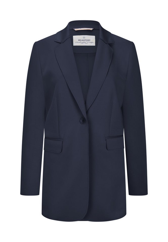 Milestone Jerseyblazer MSMelly Damen Jacke Blazer mit Milestone Perlen-Armband von Milestone