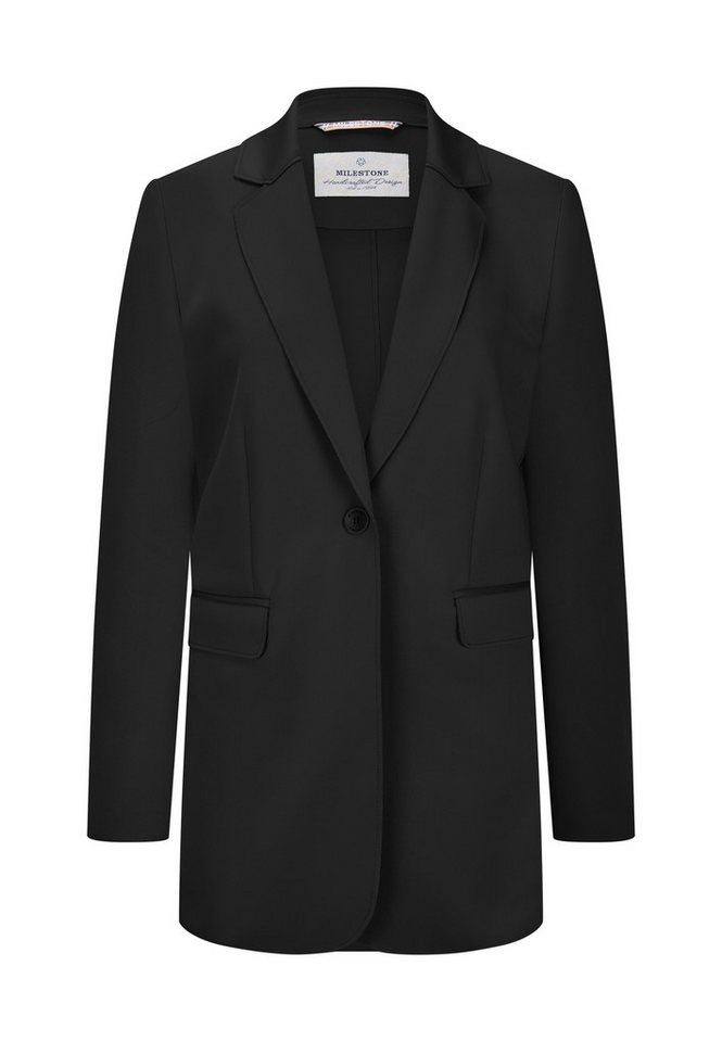 Milestone Jerseyblazer MSMelly Damen Jacke Blazer mit Milestone Perlen-Armband von Milestone