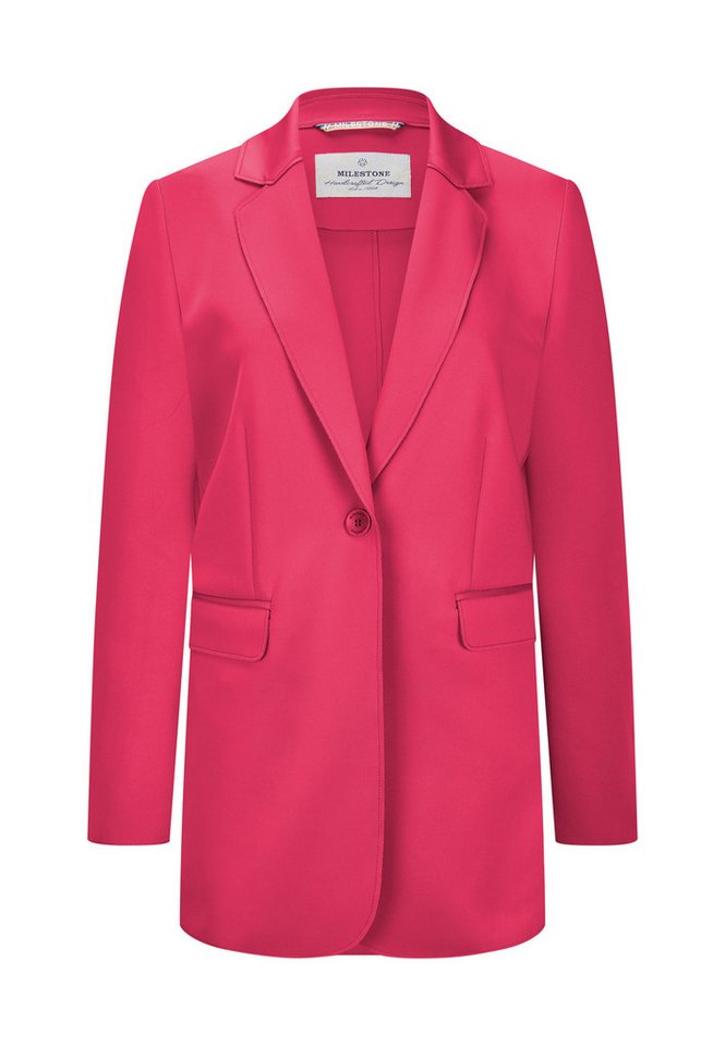 Milestone Jerseyblazer MSMelly Damen Jacke Blazer mit Milestone Perlen-Armband von Milestone