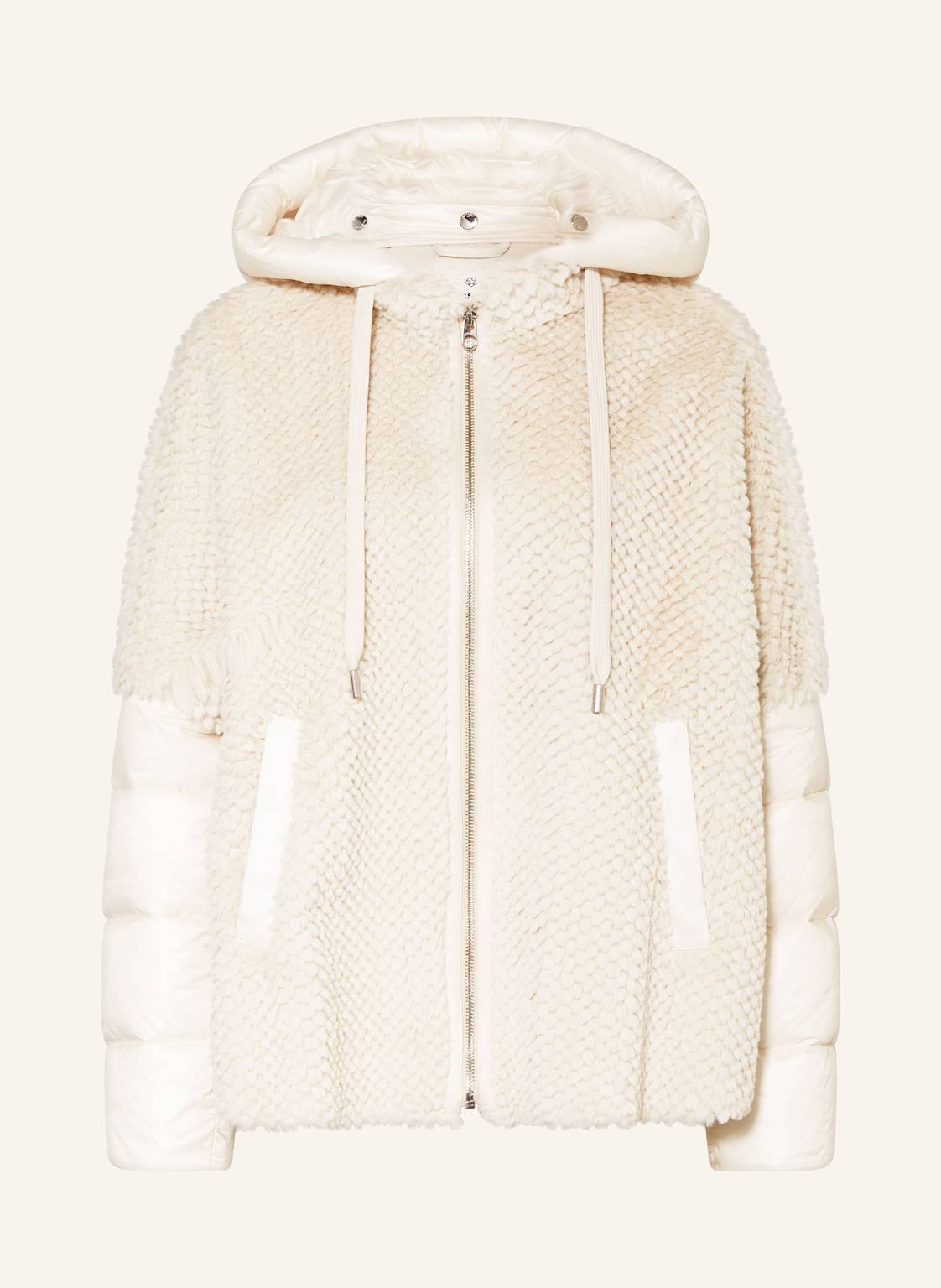 Milestone Kunstpelz-Jacke Mswega Im Materialmix beige von Milestone