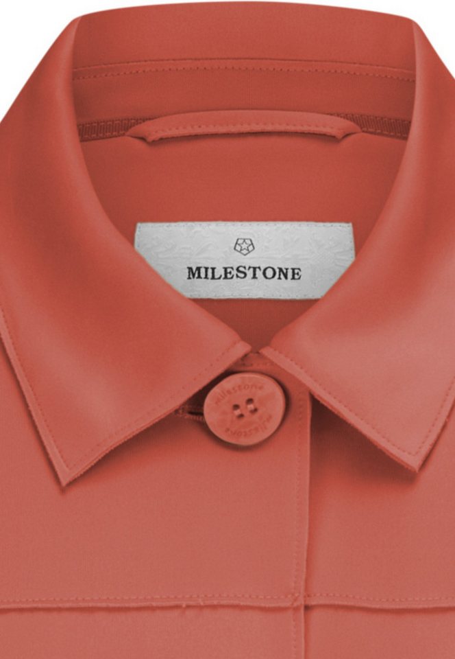 Milestone Kurzjacke MSAila Damen Cardigan Lang Übergangsjacke von Milestone