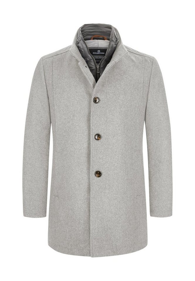 Milestone Kurzmantel MSBrizio Herren Jacke Mantel kurz klassisch Knöpfe normale Passform von Milestone