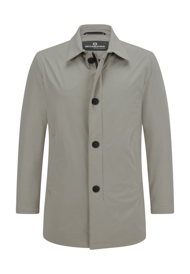 Milestone Kurzmantel MSMotion Herren Jacke Mantel kurz klassisch normale Passform von Milestone