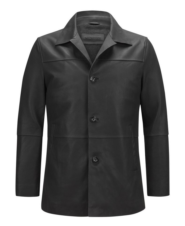 Milestone Kurzmantel MSNolan aus Lammleder mit Knopfleiste und Reversekragen Milestone Kurzmantel MSNolan aus Lammleder mit Knopfleiste und Reversekragen von Milestone