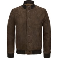 Milestone Lederblouson MSDario mit Strick-Rippbündchen an den Abschlüssen in 48 von Milestone