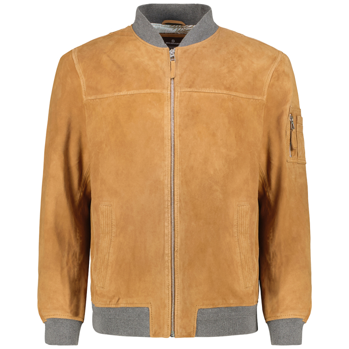 Milestone Lederblouson aus Ziegenvelours von Milestone