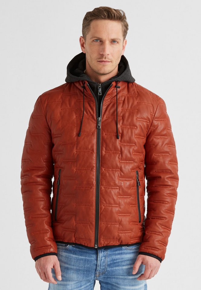 Milestone Lederjacke MSAlonso Herren Bikerjacke Jacke Leder normale Passform von Milestone