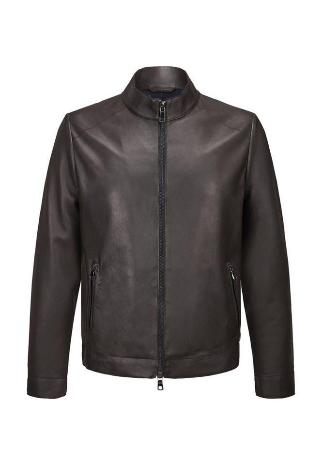 Milestone Lederjacke MSAndrew Herren Bikerjacke Jacke Leder normale Passform von Milestone