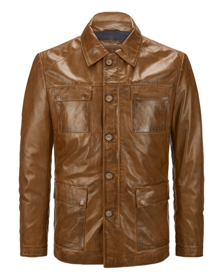 Milestone Lederjacke MSArturo Fieldjacke aus handgewachstem sehr dünnem Lammleder von Milestone