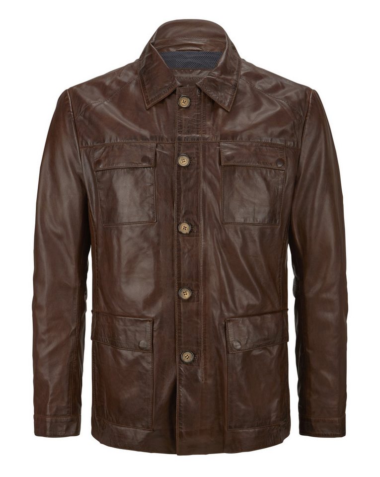 Milestone Lederjacke MSArturo Fieldjacke aus handgewachstem sehr dünnem Lammleder von Milestone