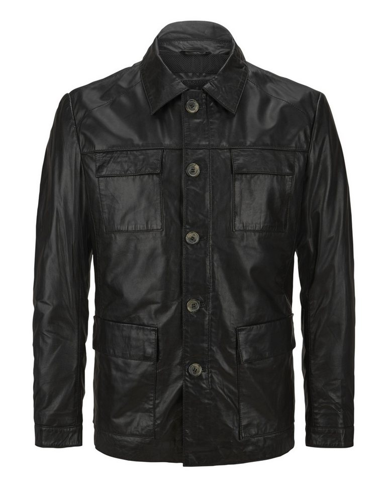 Milestone Lederjacke MSArturo Fieldjacke aus handgewachstem sehr dünnem Lammleder von Milestone