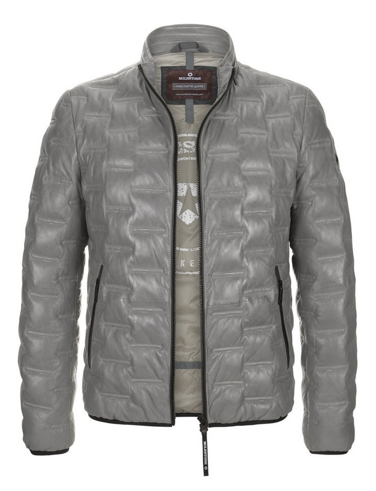 Milestone Lederjacke MSAversa in Stepp-Optik aus Lammleder von Milestone