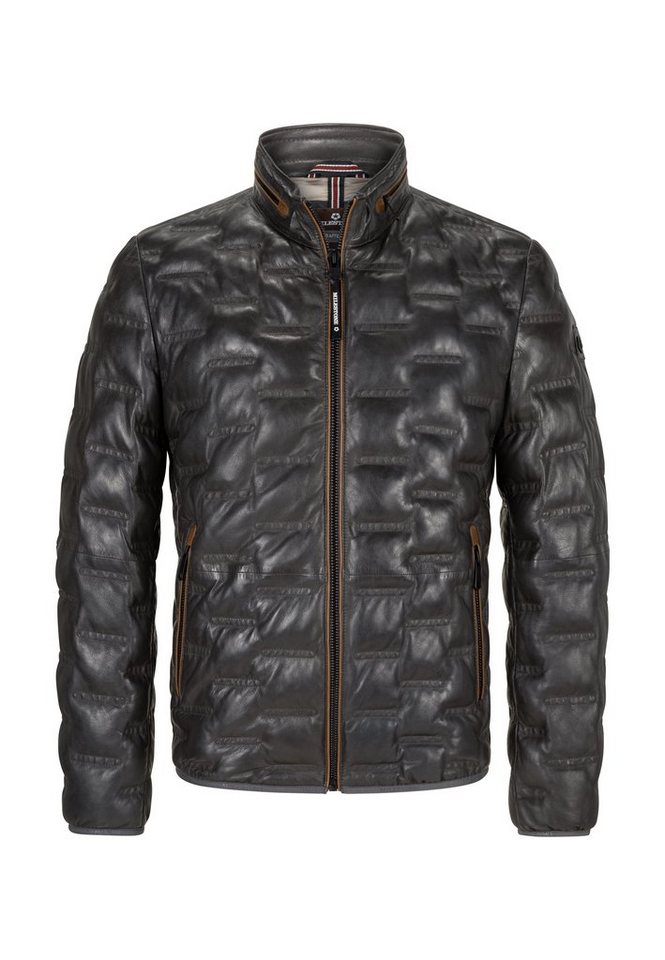 Milestone Lederjacke MSAversa mit Logo Badge von Milestone