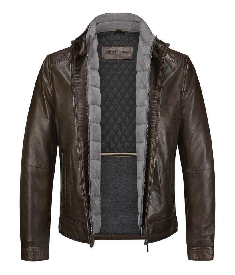 Milestone Lederjacke MSBarney aus Lammleder mit abnehmbarem Windschutz Milestone Lederjacke MSBarney aus Lammleder mit abnehmbarem Windschutz von Milestone