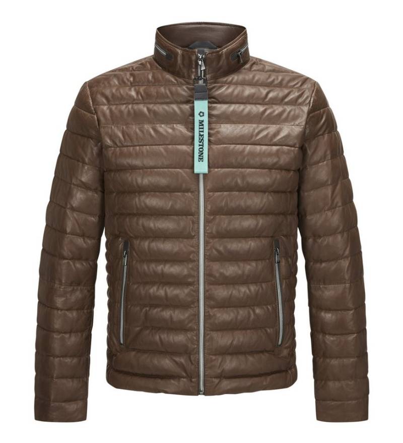 Milestone Lederjacke MSCortino Steppjacke aus feinem Nappaleder von Milestone