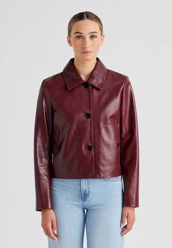 Milestone Lederjacke MSDalila Damen Bikerjacke Jacke Leder normale Passform von Milestone