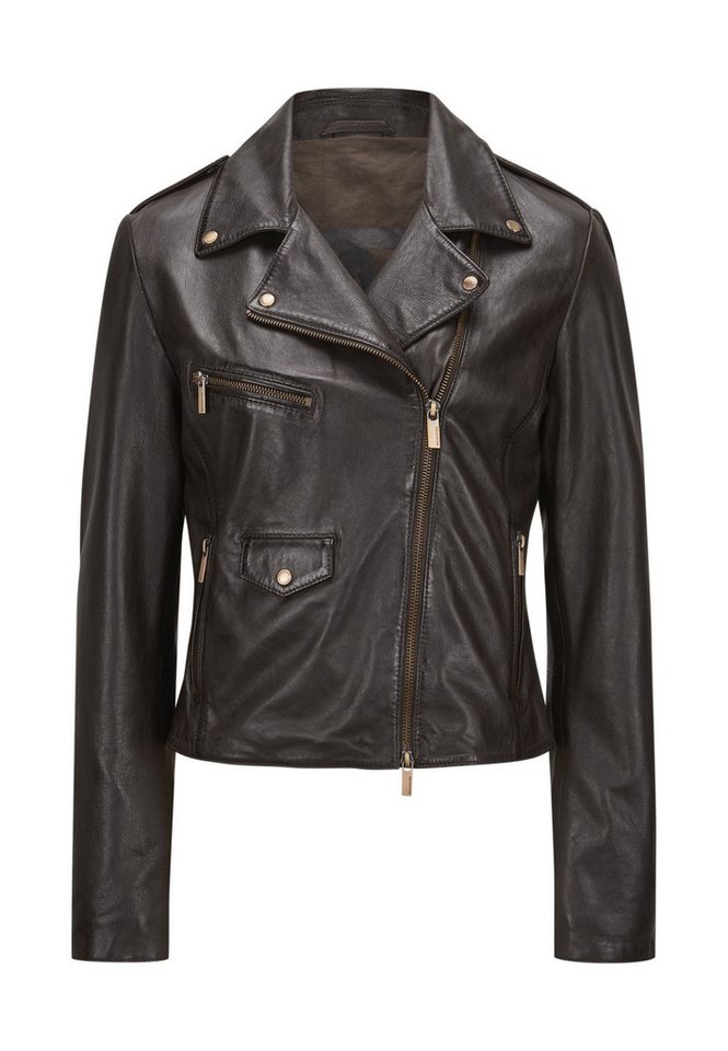 Milestone Lederjacke MSDebra Damen klassisch Zwei Wege RV schlanke Passform Milestone Lederjacke MSDebra Damen klassisch Zwei Wege RV schlanke Passform von Milestone