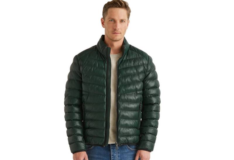 Milestone Lederjacke MSHendrik Milestone - Herren Lederjacke Steppjacke Lammnappa dunkelgrün Milestone Lederjacke MSHendrik Milestone - Herren Lederjacke Steppjacke Lammnappa dunkelgrün von Milestone