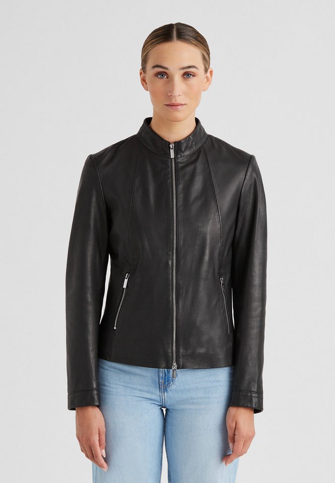 Milestone Lederjacke MSKenia Damen Bikerjacke Jacke Leder schlanke Passform von Milestone