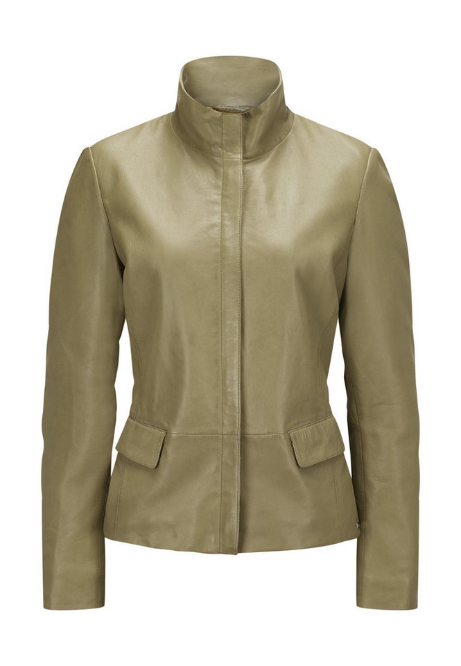 Milestone Lederjacke MSKreta Damen Bikerjacke Jacke Leder klassisch normale Passform von Milestone