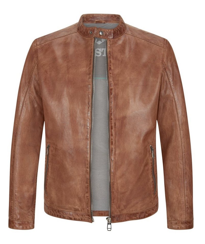 Milestone Lederjacke MSLacona aus Nappaleder im Vintage-Look von Milestone