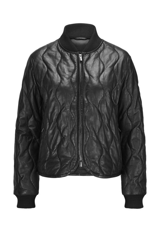 Milestone Lederjacke MSMady Damen Bikerjacke Jacke Leder normale Passform von Milestone