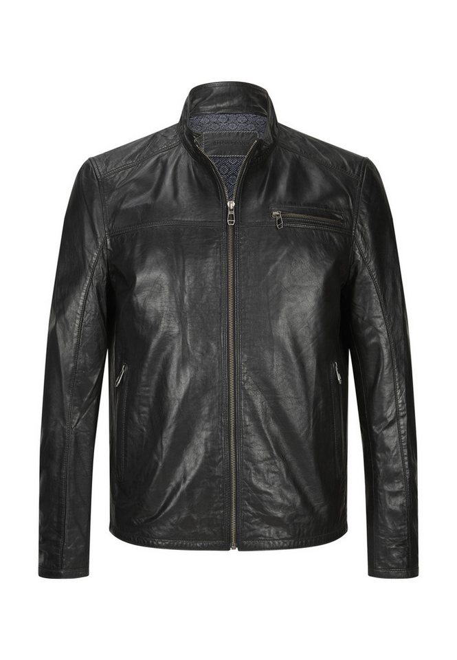 Milestone Lederjacke MSMarco Herren Bikerjacke Jacke Leder von Milestone