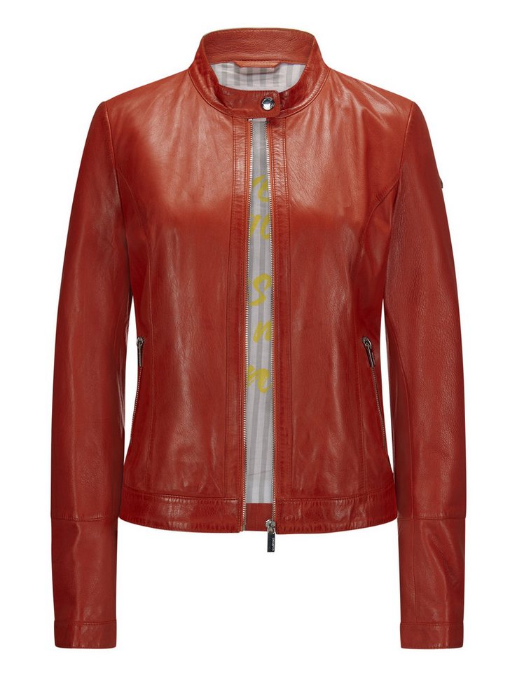 Milestone Lederjacke MSOrla leichte Jacke aus weichem Lammleder von Milestone