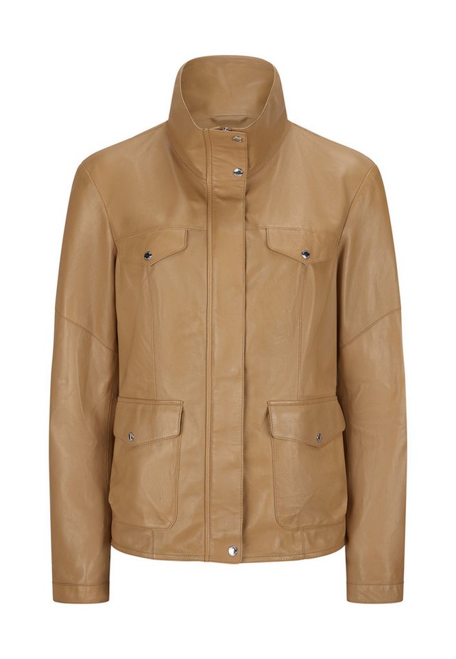 Milestone Lederjacke MSPeggy Damen Bikerjacke Jacke Leder klassisch normale Passform von Milestone