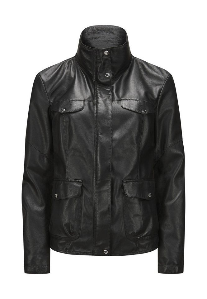 Milestone Lederjacke MSPeggy Damen Bikerjacke Jacke Leder klassisch normale Passform von Milestone