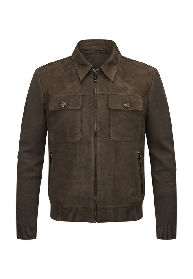 Milestone Lederjacke MSRyan Herren Bikerjacke Jacke Leder lockere Passform von Milestone