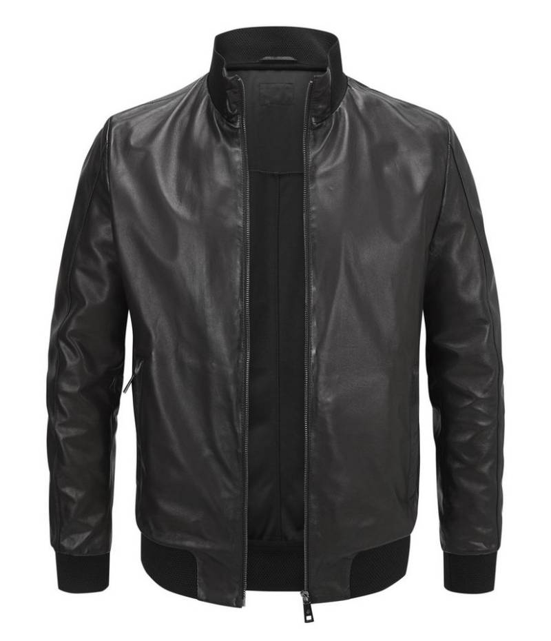 Milestone Lederjacke MSValentin ungefütterter Blouson aus feinem Lammleder von Milestone